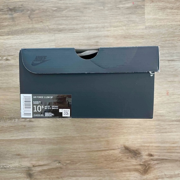 Nike Air Force 1 “Supreme” Black size 10.5 used with box 📦 - Picture 6 of 6